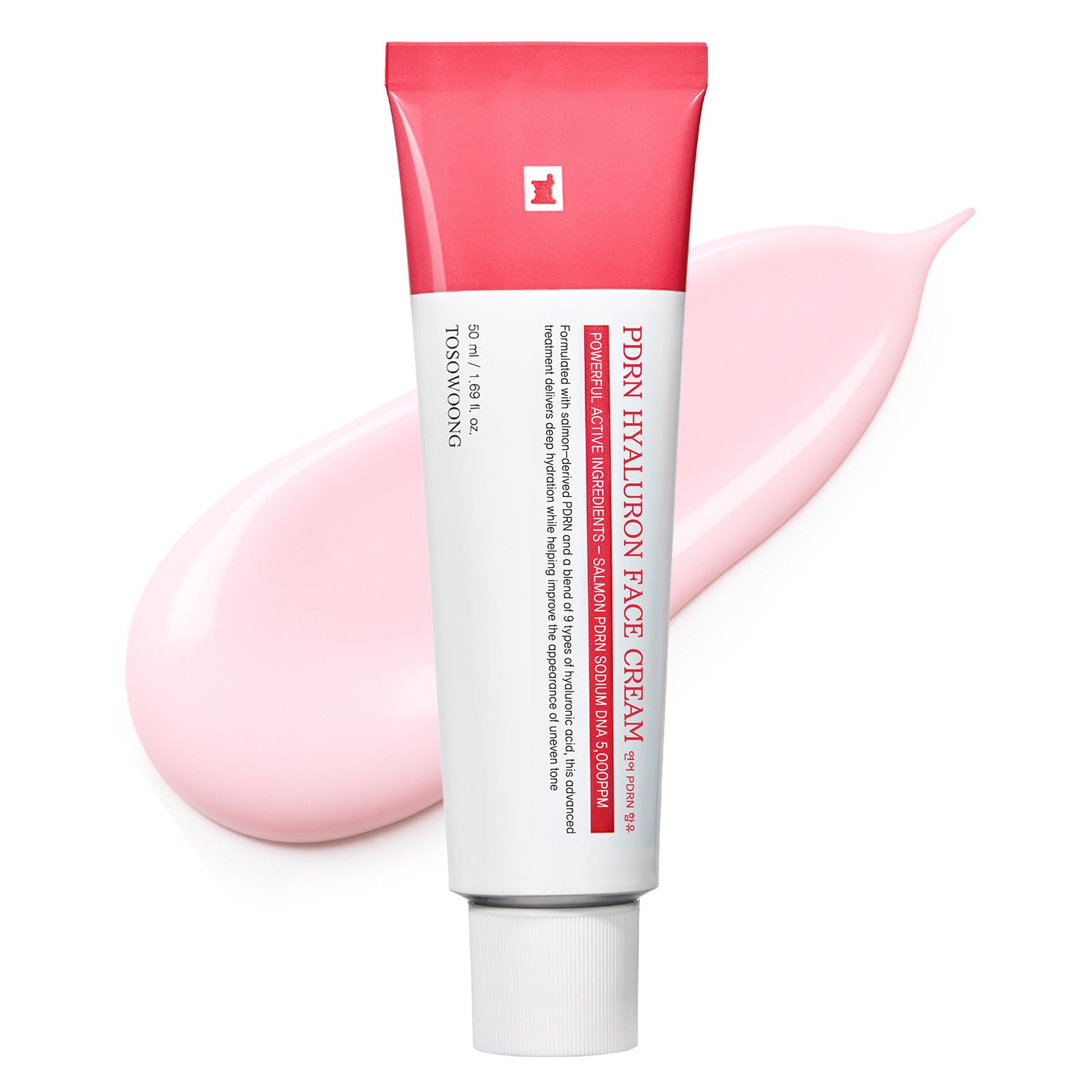 TOSOWOONG PDRN Hyaluronic Acid Face Cream 50ml - Hyaluronic Acid, Salmon PDRN, Moisture, Hydration, Supple Skin, Dry Skin, Tosowoon, Korean Skincare