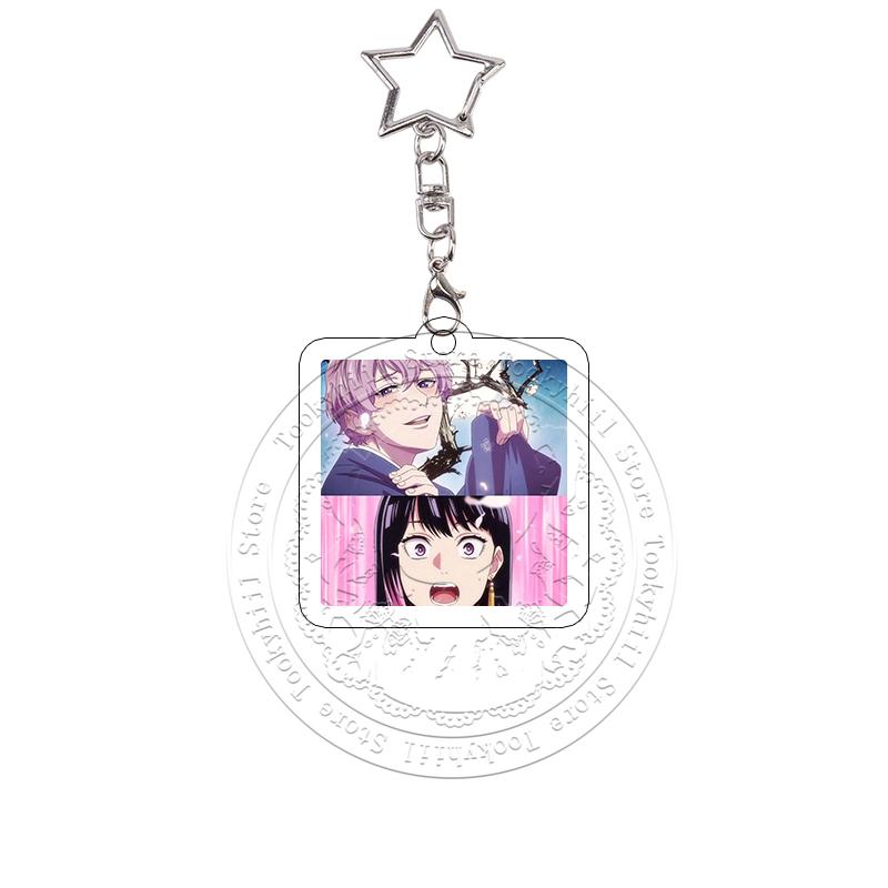 Anime Cartoon Akane-banashi Acrylic Keychain Bag Decoration Diy Cosplay Props Art Comic Cover Keyring Pendant Birthday Gift