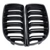 Pair Glossy Black Car Front Bumper Grilles For BMW E90 E91 3 Series 323I 328I 335I 330I 325I 05-08 ABS Grille Racing Grill