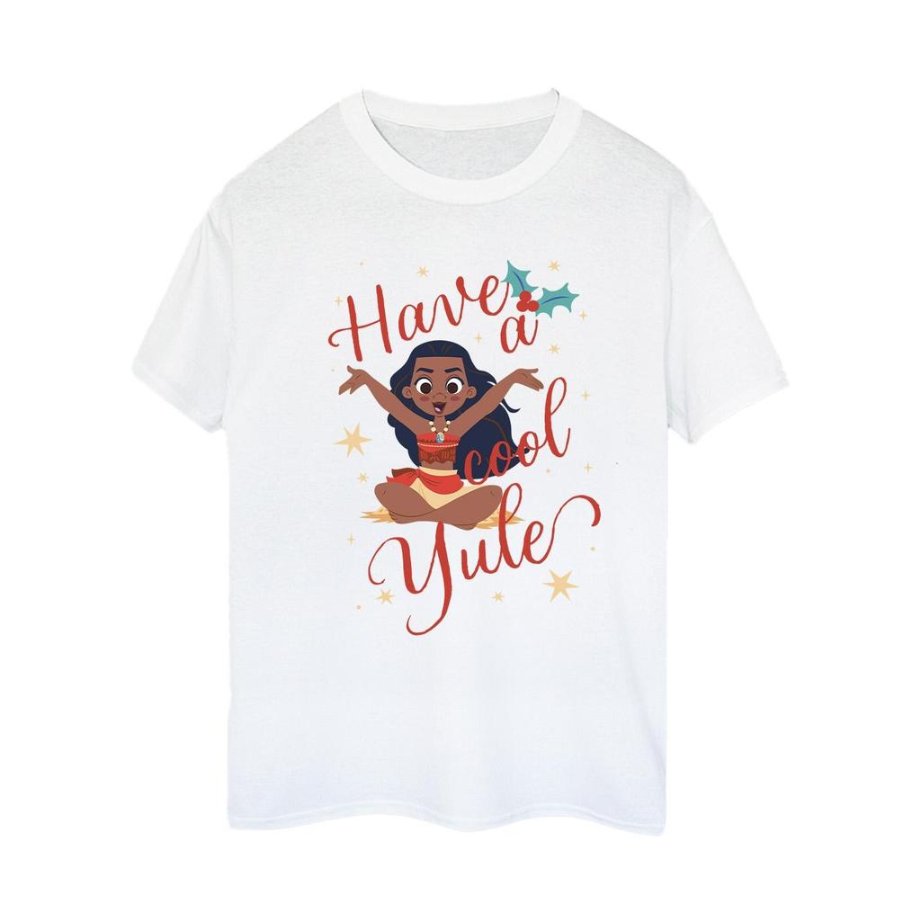 Moana Womens/Ladies Have A Cool Yule Cotton Boyfriend T-Shirt