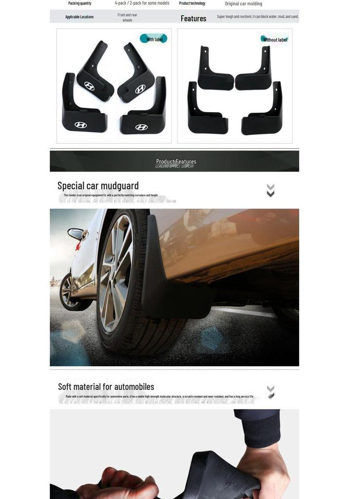 Toyota Venza & Harrier Mud Flaps for Modified Fenders