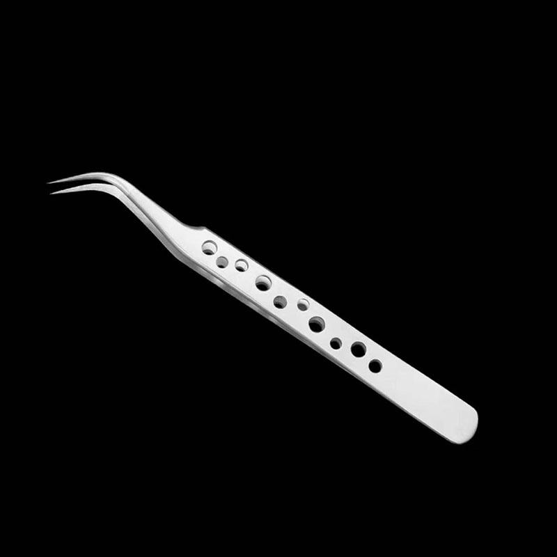 Industrial Tweezers Electronics Anti-static Precision Stainless Curved Straight Tip DlY Tools Sets Forceps Phone Repair JMNZ04