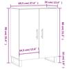 Sideboard White 69.5 x 34 x 90 cm Particleboard