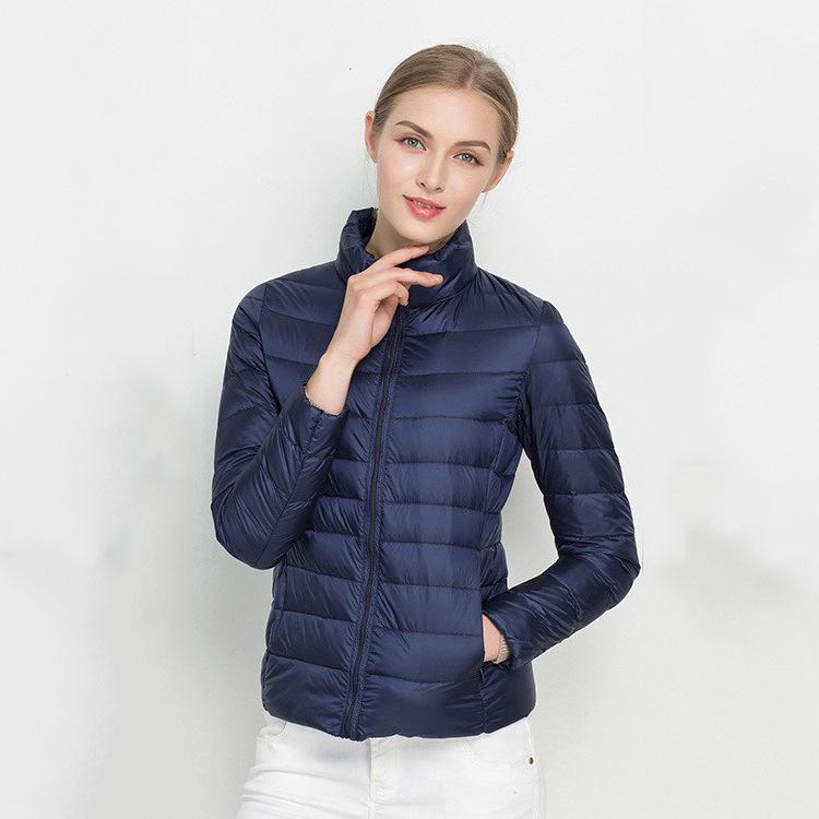 Women Spring Jacket Fashion Short Ultra Lightweight Packable Puffer Coats 15 Colors Female Down Warm Korean Slim Fit Parkas