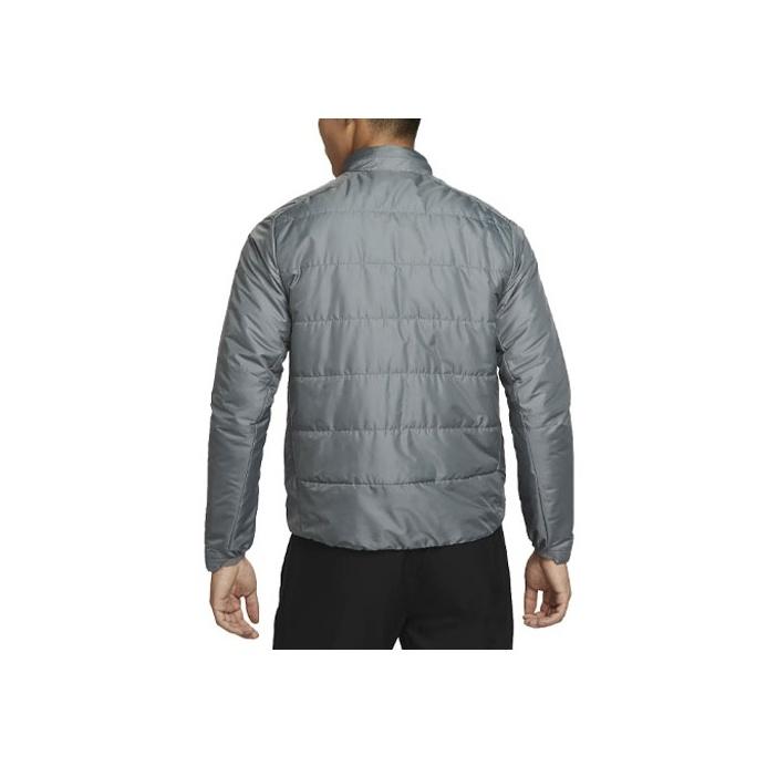 Nike Patchwork Stand Collar Casual Sports Long Sleeve Jacket Men Outerwear Smoky-Grey FB7557-084