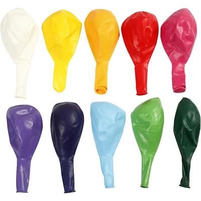 Round Natural Rubber Balloons, Solid Color. Suitable for Helium and Stay Inflated for Approx.. 4 Hours. Ref 59173