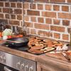 Glass Protective Plate for Stove 60x52 Wood