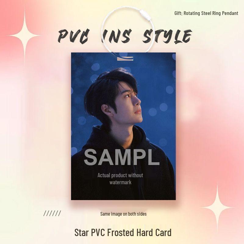 Wang Yibo Star Card Idol PVC Pendant for Ita Bag Decoration