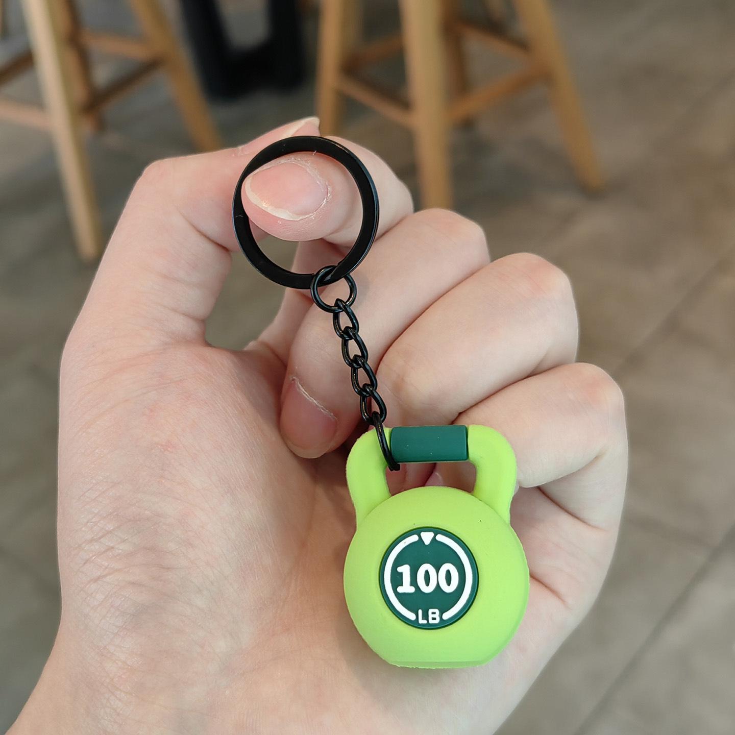 Unisex Kettlebell Dumbbell Keychain Pendant: Bag Charm & Creative Small Gift