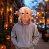 Soft Latex Animal Head Mask Halloween Mask, Realistic Turkey Shape, Breathable Full Unique Thanksgiving Day Costume Cover, for Party Dress Up Cosplay