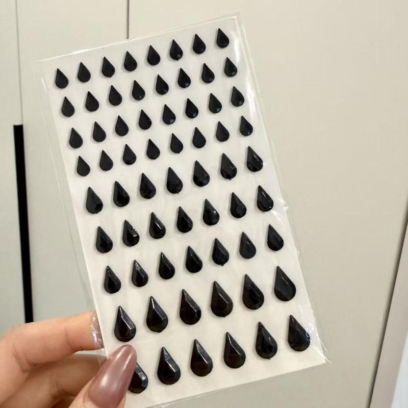 Vackra Glänsande Kristall Strass Pärla Stjärna 3D Klistermärken Scrapbok Telefonfodral DIY Dekorationer Dansuppvisning Smink Ansiktsklistermärken