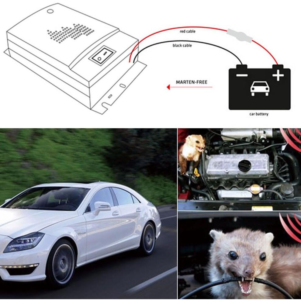 Rodent Repellent for Engines, Safe for Humans and Pets, Animal-friendly Anti-mouse Device At