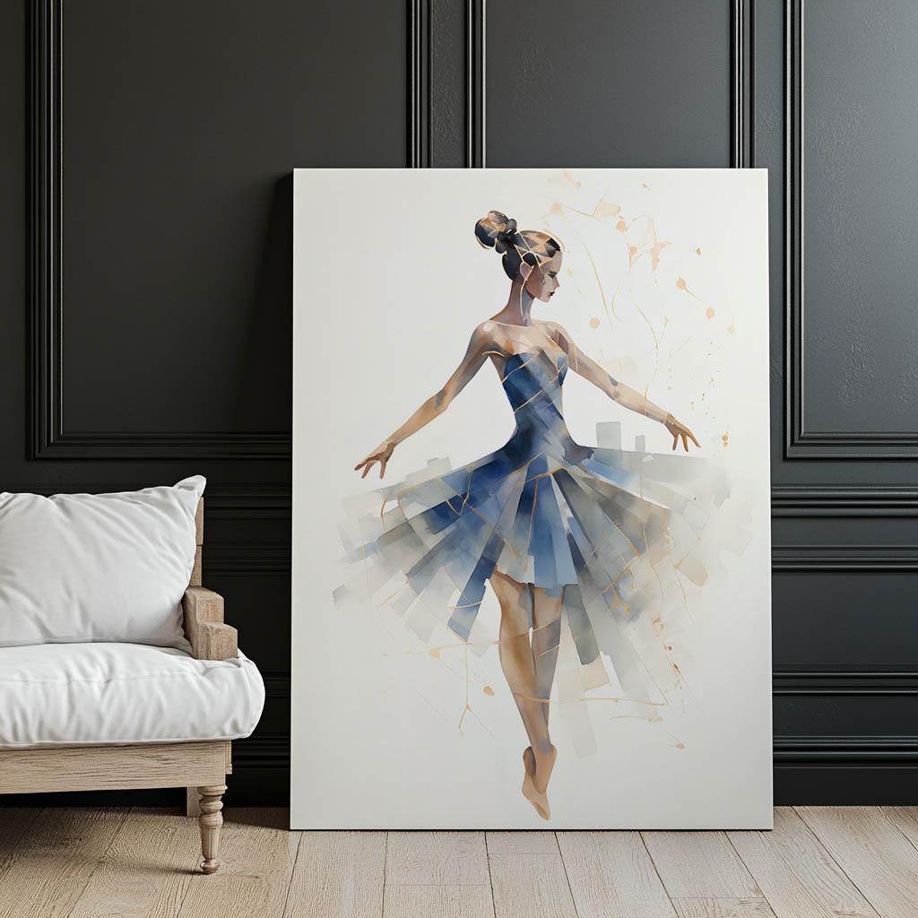 The Elegance of the Ballerina's Dance The Elegance of the Ballerina's Dance, 30X40 Cm, Without Frame, Premium Canvas On Stretcher