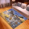 3D Wolf King Print Carpet Living Room Bedroom Cat Door Mat Porch Kitchen Bathroom Animal Room Decoration Carpet Crawling Mats
