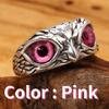 Fashion Vintage Cute Eyes Owl Ring For Men Women Open Rings Silver Color