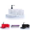 Elegant Acrylic Bathroom Five Piece Set With Creative Design For Wedding Gift And Modern Decor