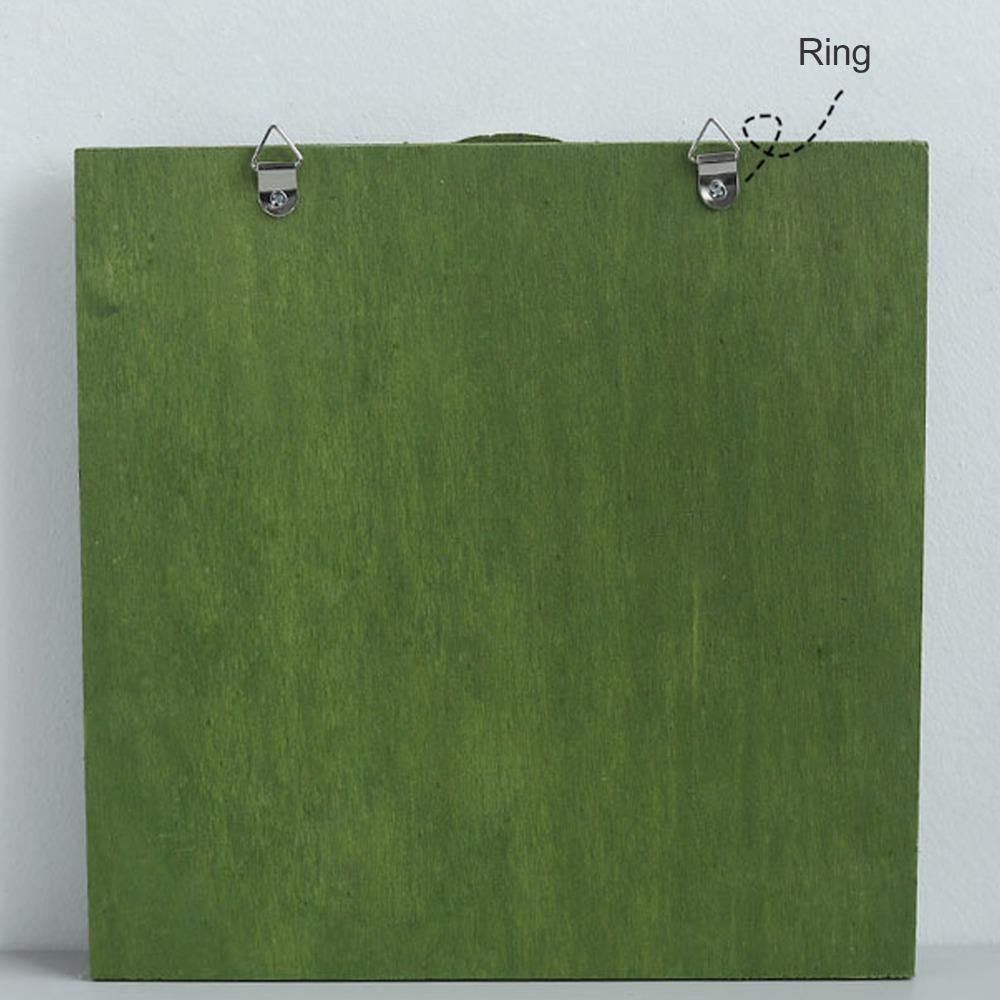 Green Wall-Mounted Calendar Wooden Wooden Background Calendar Practical Pendant Calendar Bar