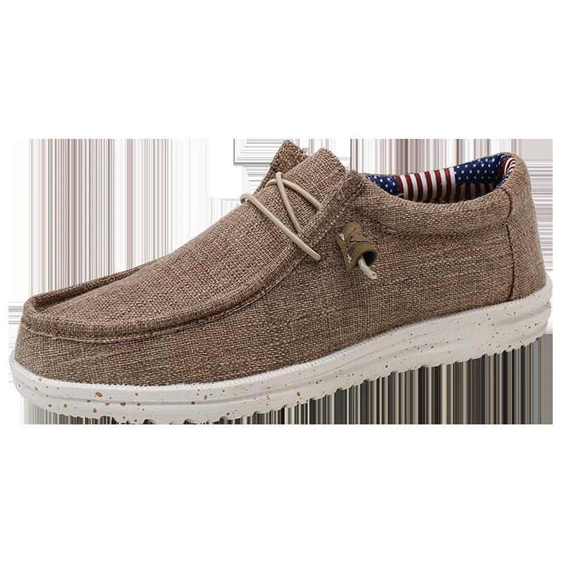 Men Loafers Trendy Casual Shoes Men's Canvas Shoes Trade Slip-on Lazy Shoes for Men zapatos vulcanizados hombre