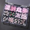 Manicure Accessories 3D Fingernail Rhinestones Glass Crystal Cherry Nail Glitter Jewelry Star Bow DIY Nail Art Decorations Shop