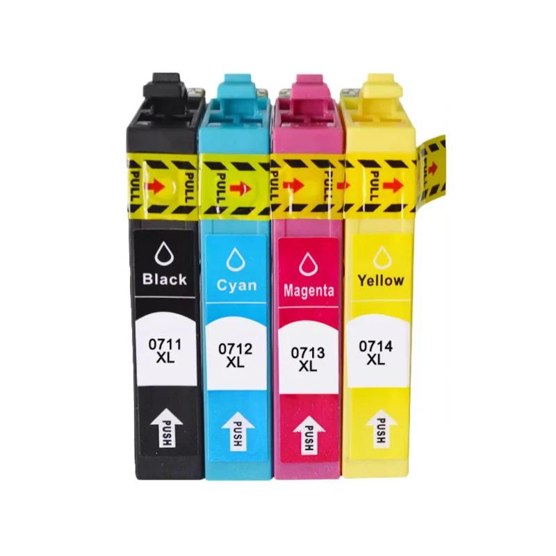 1-5set 71 0711 T0711 0714 Ink Cartridge for EPSON Stylus SX215/SX218/SX400/SX405/SX405WiFi/SX410/SX415/SX510W SX515W Printer