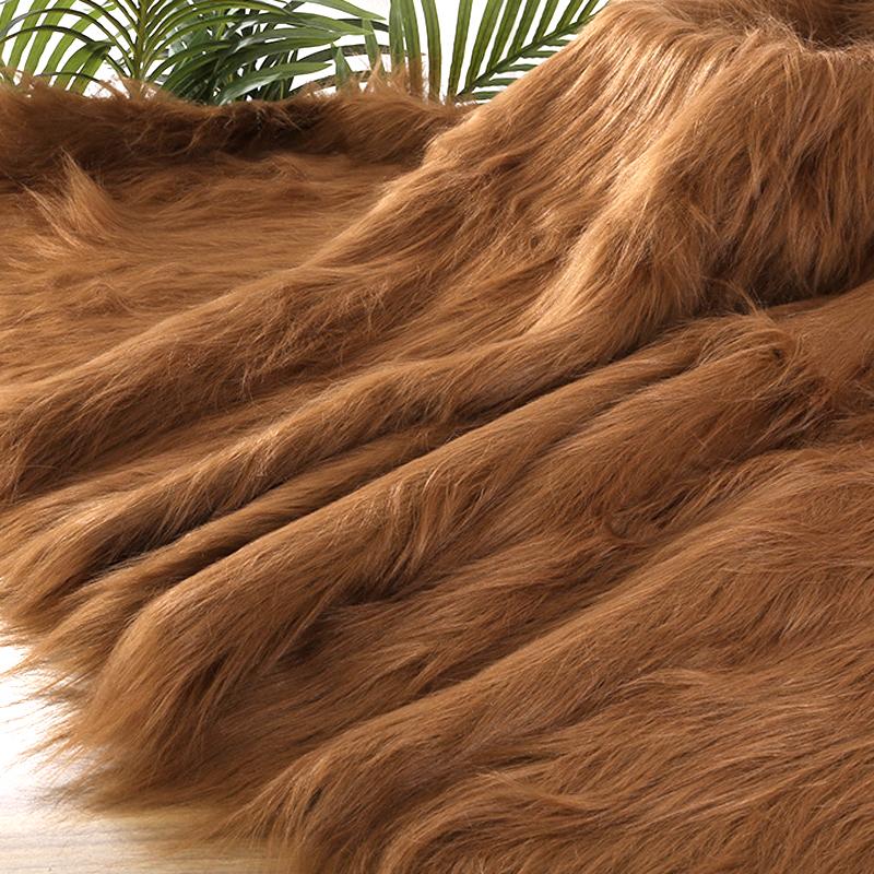 50*170cm Imitating Fox Fur Fabric Plush Long 12cm Artificial Fur For DIY Garment Doll Upholstery Jewelry Phone Counter Cover