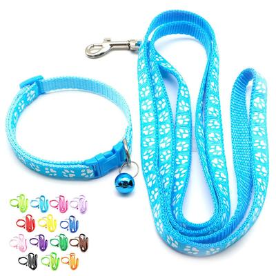 Print Dog Cat Leash Adjustable Leashes Collar Puppy Outdoor Walking Chihuahua Terier Schnauzer Outdoor Traction Rope General