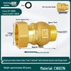 Copper Anti-Spin Check Valve DN15mm 1/2" To 3/4" - High Flow Household Shut-off Valve