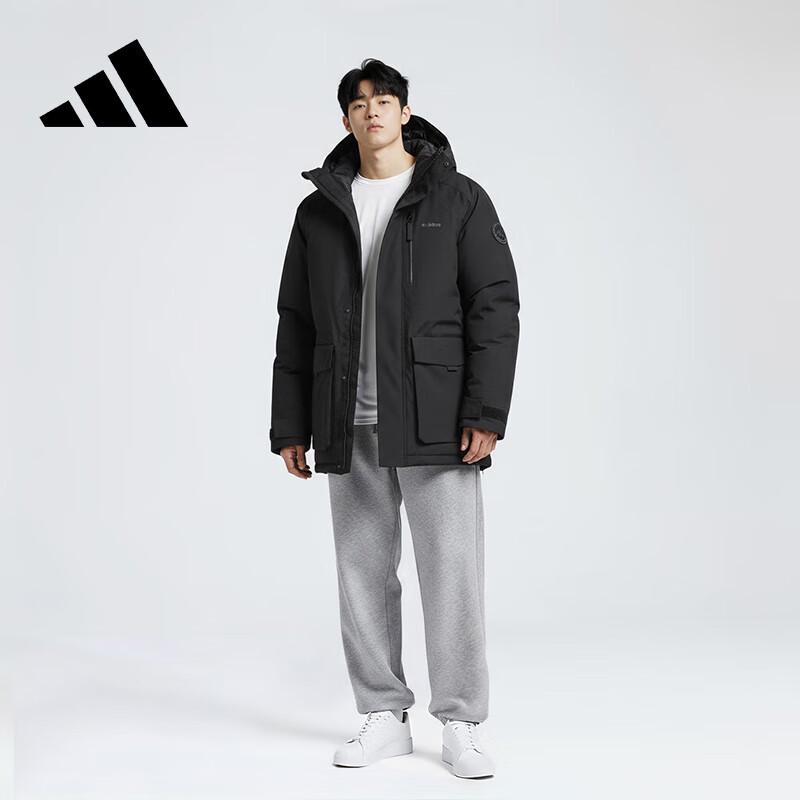 Adidas Men's Winter Black 600-Fill Hooded Parka
