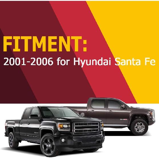 OCPTY Door Handle Exterior Front Driver Left Side Replacement Fit 2001-2006 for Hyundai Santa Fe Outside Door Handle Black