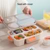1 Set Reusable Lunch Container Easy to Clean Lunch Box Fresh-Keeping Meal Preservation with Air Vent Bento Organizer