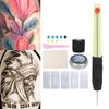 Professional Tattoo Pen Kit Tattoo Marker Needles Repairing Cream Bandage Set 15g
