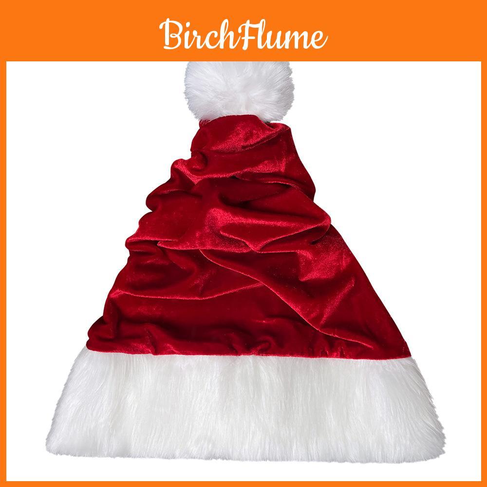 Cappello da Babbo Natale di Natale in Tessuto di Velluto per Festa in Costume Festivo