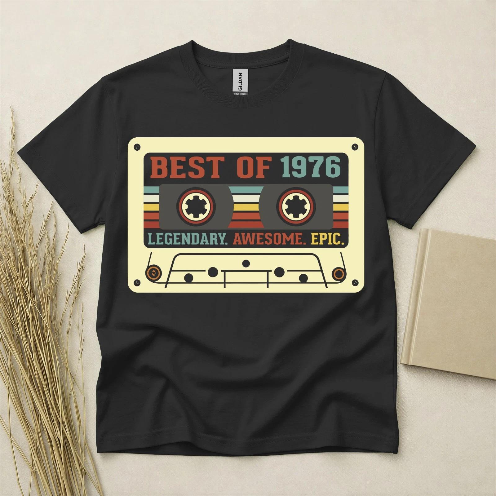 50th Birthday Shirt Born In 1976 50 Years Old Gifts Best Of 1976 Cassette Fifty XXXXL