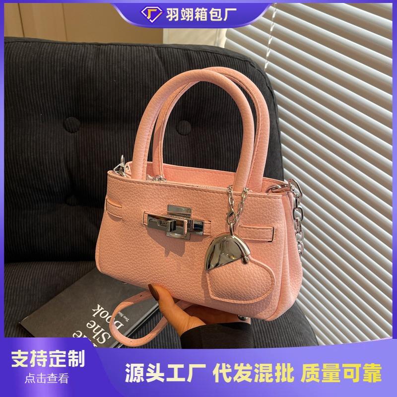 High-end Small Bag Women's Spring Summer Versatile New Fashion Messenger Bag Portable Small Square Bag