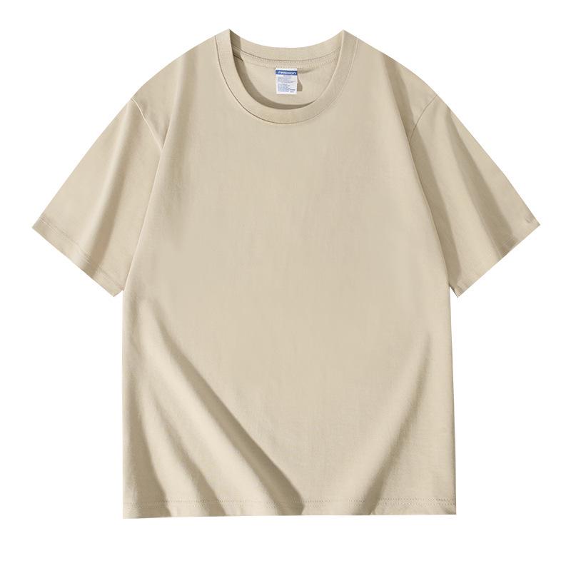 Summer Youthful Oversized Morandi T-Shirt - Cotton, Short Sleeve, Black/White/Dark Gray