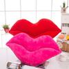 Luxuriös weiches rotes Lippenförmiges Plüschkissen Ideal für Komfort und Geschenke