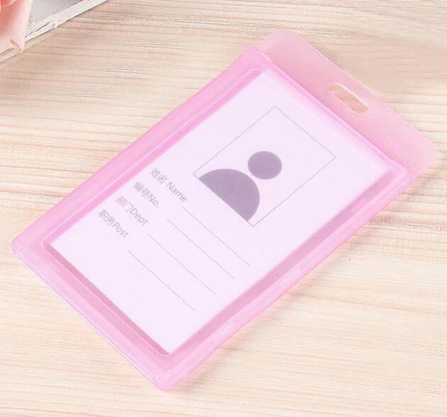 1pcs Waterproof Transparent Card Holder Plastic Card Id Badge Holders Case To Protect Credit Cards Card Protector Cardholder