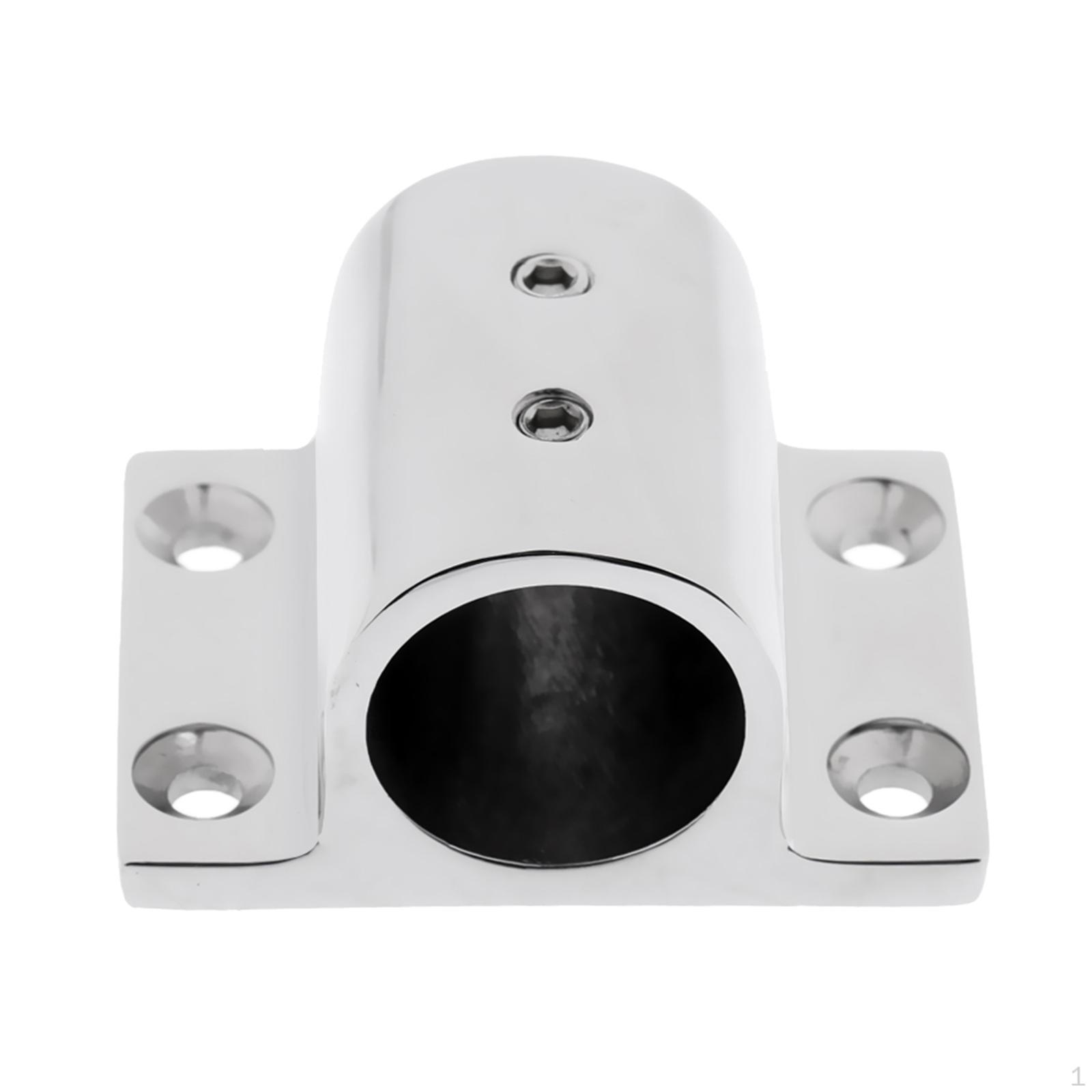 

High Polished Stainless Steel Boat Hand Rail Fitting 1 25mm Rectangle Base