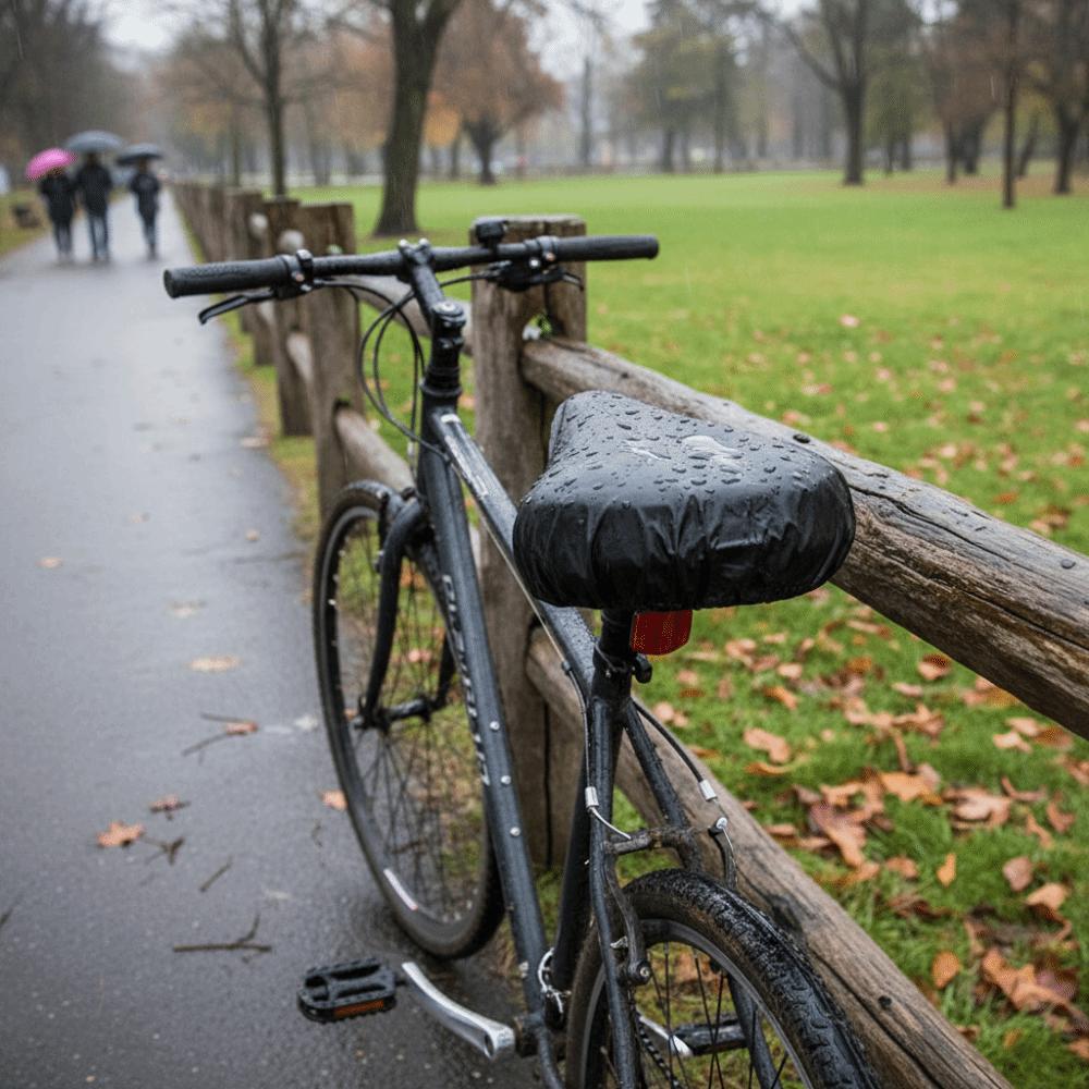 3PCS Waterproof Bike Seat Cover Elastic Fit Bicycle Saddle Dust Cover  Daily Riding