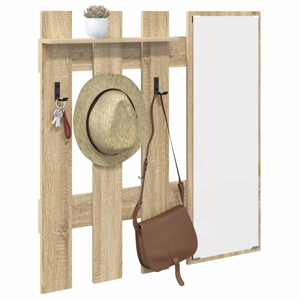 Wall Mounted Nightstand Sonoma Oak 100 x 10 x 100 cm