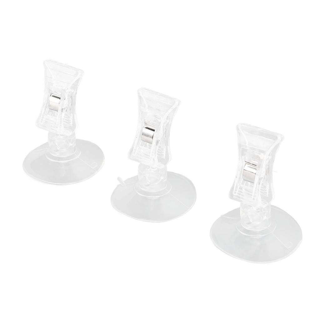 8pcs Suction Cup Clips Suction Cup Clamp Holder Advertising Suction Cup Clip for Nail Salon Supermarket Home Bathroom