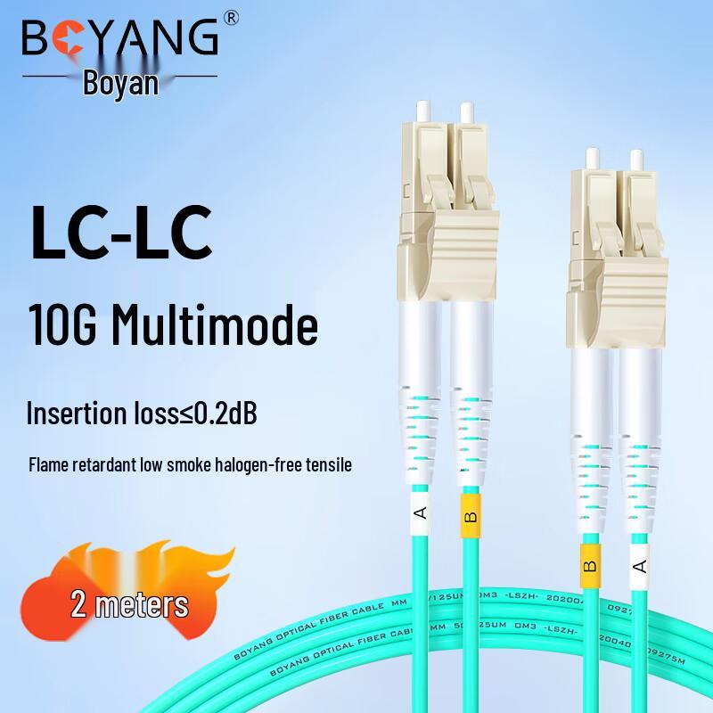 

BOYANG 10 Gigabit OM3 Multimode LC-LC Fiber Optic Patch Cable