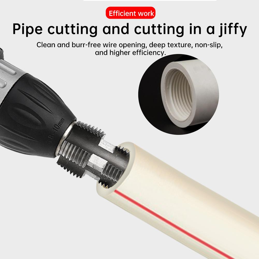 4 Points 6 Points PPR Water Pipe Internal Thread Opener For PVC Plastic Pipe Thread Tap Hand Electric Drills Hand Tools