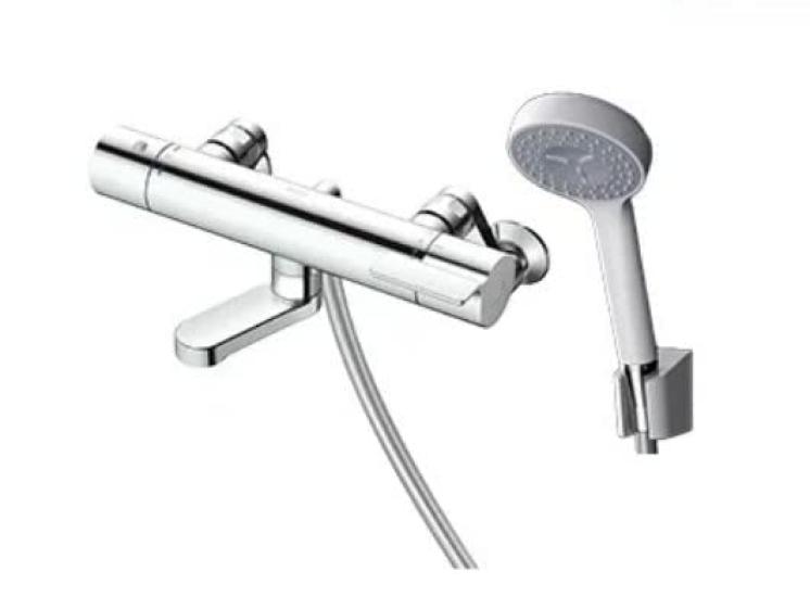 

TOTO Bathroom Thermostatic Mixing Comfort TBV03445J1 Wall-Mounted Faucet, 70mm, Wave, 90, Silver,