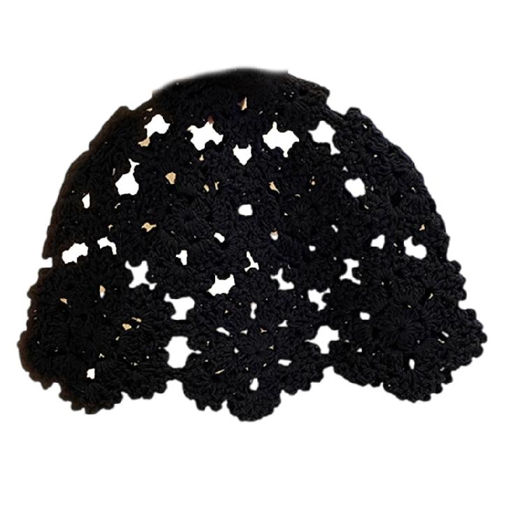 Soft Cotton Crochet Hat Comfortable Skull Hat Pullover Beanies Hat for Women Teens Japanese Aesthetic Lover Dressingup