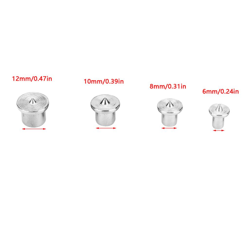 8pcs Woodworking Dowel Centers Tenon Alignment Tool Points Marker 6/8/10/12mm (Solid)