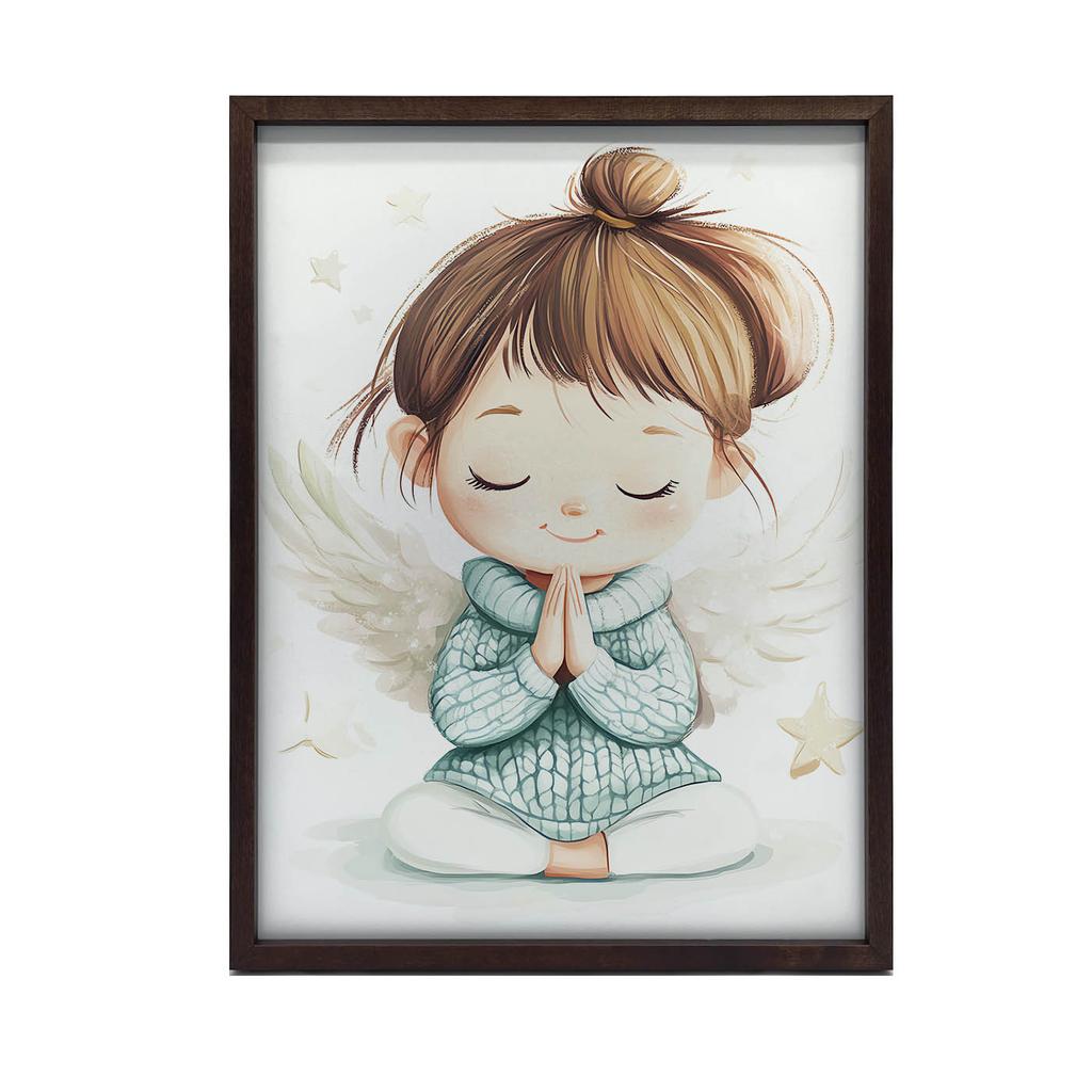 Modlitwa Małego Aniołka Modlitwa Małego Aniołka, 30X40 Cm, Bez Ramy, Płótno Premium Na Blejtramie