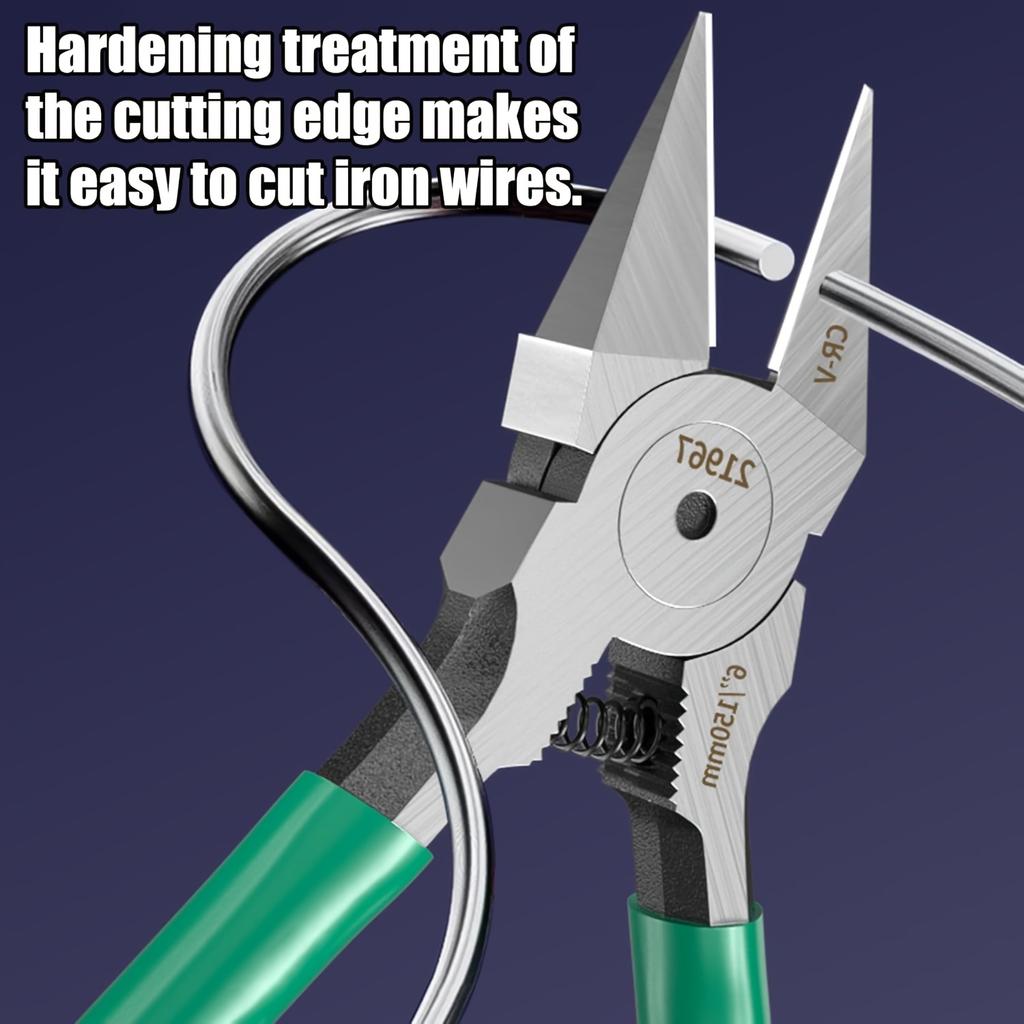 Industrial Wire Cutting Tool with Tapered Tip Design Side Cutter Clippers for Delicate Electrical Installations Pliers Cutter