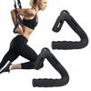 2Pcs Pulls Up Grip Handle Fitness Hook Handle Grip Non Slip Workout Handle Ergonomic Pull-up Bar Handle for Barbell Pull-up Bars
