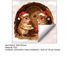 Easy Peel And Stick 3D Mouse Hole Wall Sticker for Christmas Decoration, Realistic Santa Decal, Waterproof PVC DIY Scenes Art Home Window Bathroom
